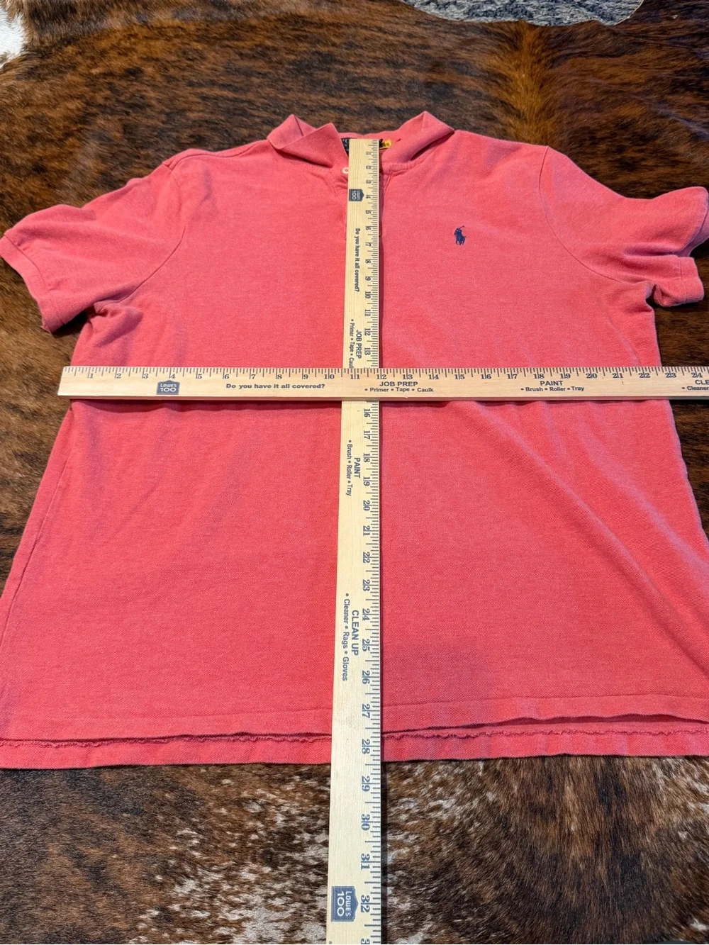Men’s Polo Ralph Lauren Polo Shirt sz XL Salmon Pink Short Sleeve Classic Fit